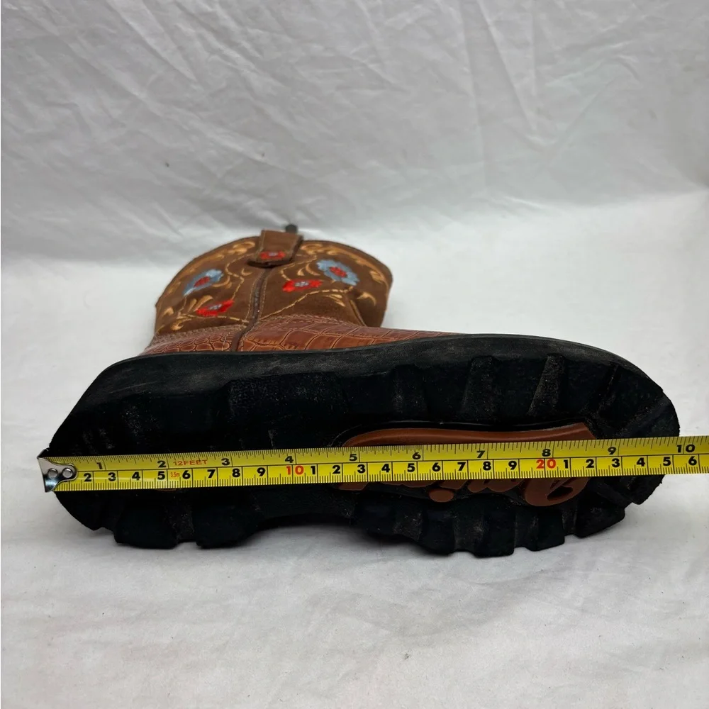 Ariat Women’s Brown Embroidered Western Work Boots size 6 - Picture 11 of 13